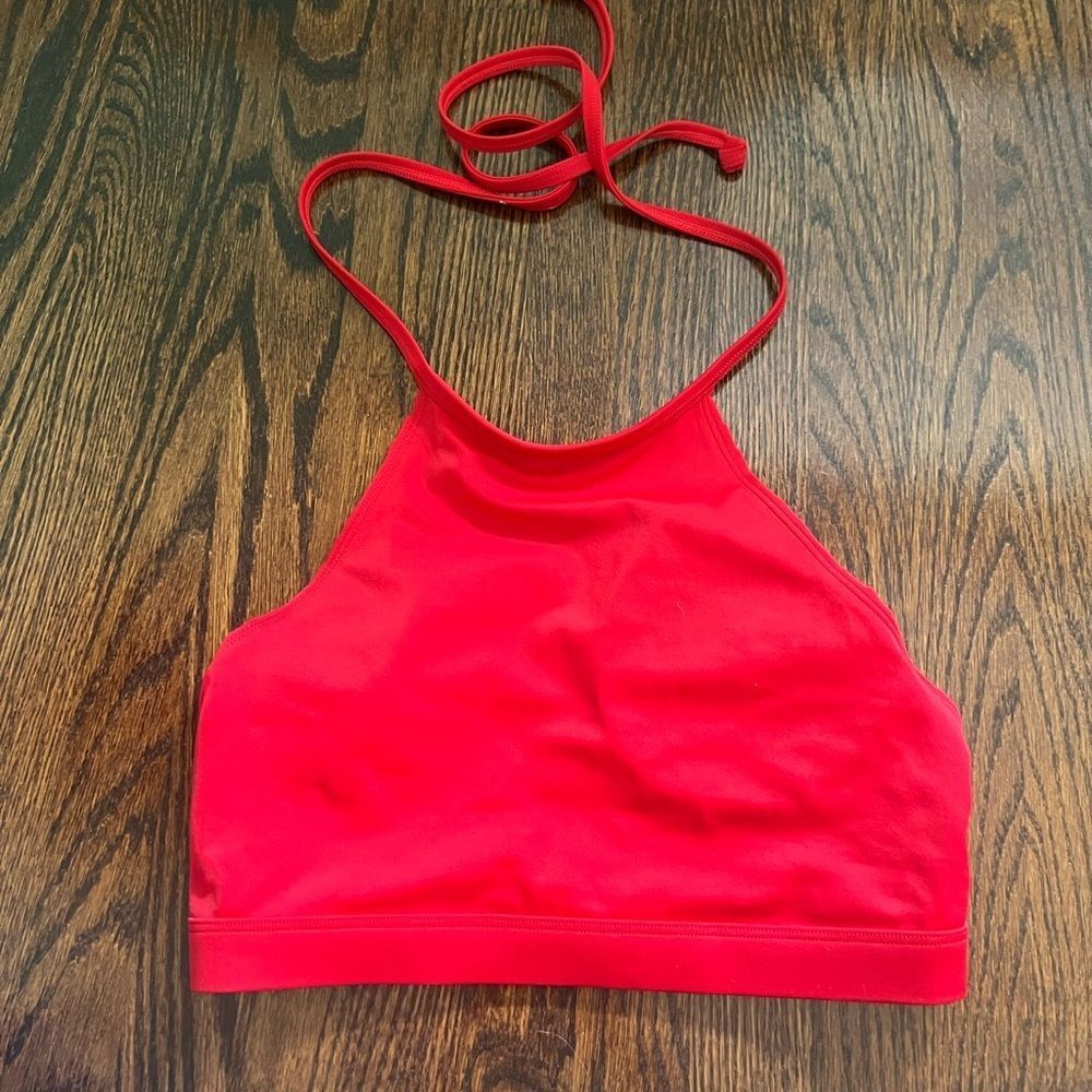 Red bikini top